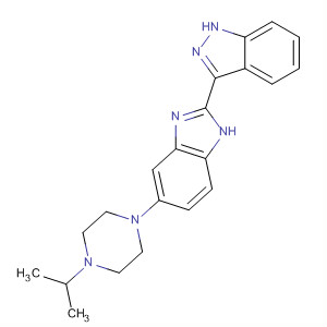 485833-63-4  1H-Indazole,3-[5-[4-(1-methylethyl)-1-piperazinyl]-1H-benzimidazol-2-yl]-