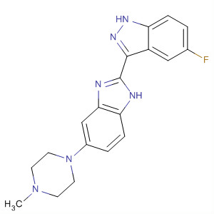 485833-78-1  1H-Indazole,5-fluoro-3-[5-(4-methyl-1-piperazinyl)-1H-benzimidazol-2-yl]-