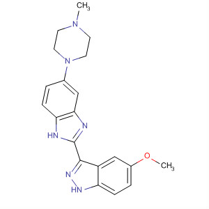 485833-79-2  1H-Indazole,5-methoxy-3-[5-(4-methyl-1-piperazinyl)-1H-benzimidazol-2-yl]-