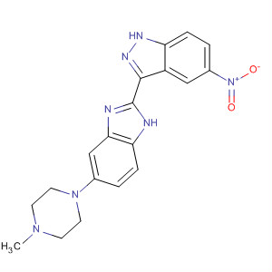 485833-83-8  1H-Indazole,3-[5-(4-methyl-1-piperazinyl)-1H-benzimidazol-2-yl]-5-nitro-