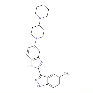 485834-06-8  1H-Indazole,3-(5-[1,4'-bipiperidin]-1'-yl-1H-benzimidazol-2-yl)-5-methyl-