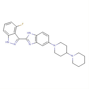 485834-08-0  1H-Indazole, 3-(5-[1,4'-bipiperidin]-1'-yl-1H-benzimidazol-2-yl)-4-fluoro-