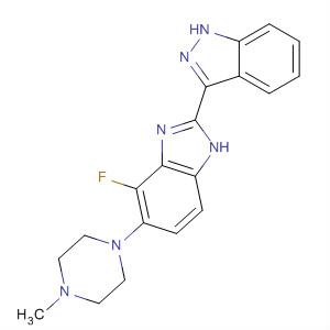 485834-13-7  1H-Indazole,3-[4-fluoro-5-(4-methyl-1-piperazinyl)-1H-benzimidazol-2-yl]-