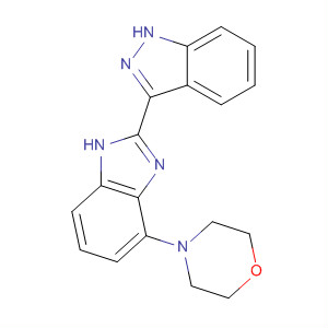 485834-27-3  1H-Indazole, 3-[4-(4-morpholinyl)-1H-benzimidazol-2-yl]-