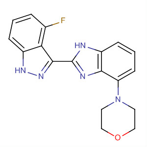 485834-29-5  1H-Indazole, 4-fluoro-3-[4-(4-morpholinyl)-1H-benzimidazol-2-yl]-