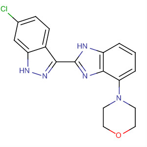 485834-33-1  1H-Indazole, 6-chloro-3-[4-(4-morpholinyl)-1H-benzimidazol-2-yl]-