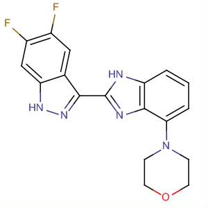 485834-37-5  1H-Indazole, 5,6-difluoro-3-[4-(4-morpholinyl)-1H-benzimidazol-2-yl]-