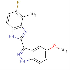 485835-33-4  1H-Indazole, 3-(5-fluoro-4-methyl-1H-benzimidazol-2-yl)-5-methoxy-