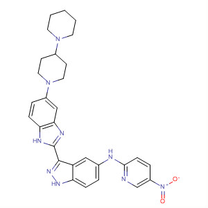 485835-37-8  1H-Indazol-5-amine,3-(5-[1,4'-bipiperidin]-1'-yl-1H-benzimidazol-2-yl)-N-(5-nitro-2-pyridinyl)-