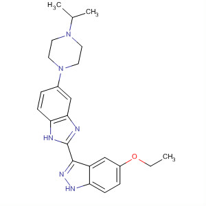 485836-41-7  1H-Indazole,5-ethoxy-3-[5-[4-(1-methylethyl)-1-piperazinyl]-1H-benzimidazol-2-yl]-