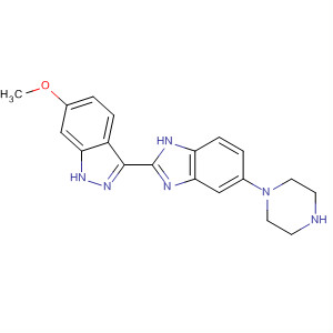 485837-01-2  1H-Indazole, 6-methoxy-3-[5-(1-piperazinyl)-1H-benzimidazol-2-yl]-