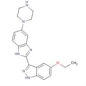 485837-02-3  1H-Indazole, 5-ethoxy-3-[5-(1-piperazinyl)-1H-benzimidazol-2-yl]-