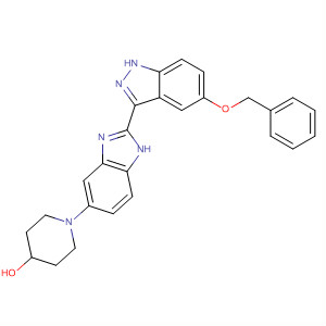 485837-11-4  4-Piperidinol,1-[2-[5-(phenylmethoxy)-1H-indazol-3-yl]-1H-benzimidazol-5-yl]-