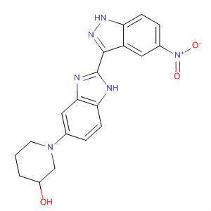 485837-47-6  3-Piperidinol, 1-[2-(5-nitro-1H-indazol-3-yl)-1H-benzimidazol-5-yl]-