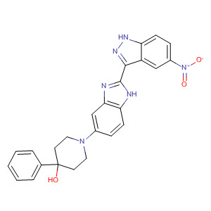 485837-84-1  4-Piperidinol,1-[2-(5-nitro-1H-indazol-3-yl)-1H-benzimidazol-5-yl]-4-phenyl-