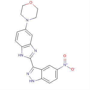 485838-15-1  1H-Indazole, 3-[5-(4-morpholinyl)-1H-benzimidazol-2-yl]-5-nitro-