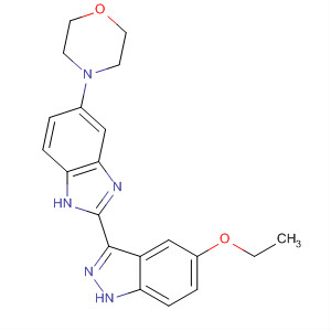 485838-27-5  1H-Indazole, 5-ethoxy-3-[5-(4-morpholinyl)-1H-benzimidazol-2-yl]-