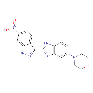 485838-28-6  1H-Indazole, 3-[5-(4-morpholinyl)-1H-benzimidazol-2-yl]-6-nitro-