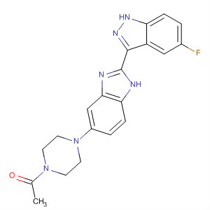 485838-36-6  Piperazine,1-acetyl-4-[2-(5-fluoro-1H-indazol-3-yl)-1H-benzimidazol-5-yl]-
