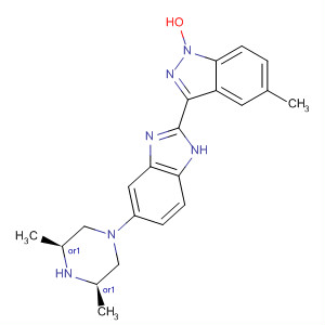 485839-08-5  1H-Indazole,3-[5-[(3R,5S)-3,5-dimethyl-1-piperazinyl]-1H-benzimidazol-2-yl]-5-methoxy-, rel-