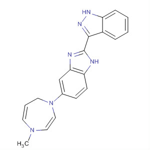 485839-26-7  1H-Indazole,3-[5-(hexahydro-4-methyl-1H-1,4-diazepin-1-yl)-1H-benzimidazol-2-yl]-