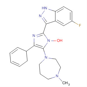 485839-27-8  1H-Indazole,5-fluoro-3-[5-(hexahydro-4-methyl-1H-1,4-diazepin-1-yl)-1H-benzimidazol-2-yl]-