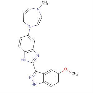 485839-30-3  1H-Indazole,3-[5-(hexahydro-4-methyl-1H-1,4-diazepin-1-yl)-1H-benzimidazol-2-yl]-5-methoxy-