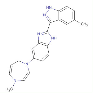 485839-33-6  1H-Indazole,3-[5-(hexahydro-4-methyl-1H-1,4-diazepin-1-yl)-1H-benzimidazol-2-yl]-5-methyl-