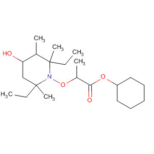 485844-69-7  Propanoic acid,2-[(2,6-diethyl-4-hydroxy-2,3,6-trimethyl-1-piperidinyl)oxy]-,1,4-cyclohexanediyl ester