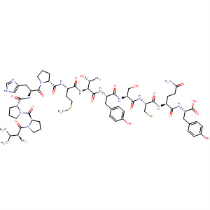 486392-88-5  L-Tyrosine,L-valyl-L-prolyl-L-prolyl-L-histidyl-L-prolyl-L-methionyl-L-threonyl-L-tyrosyl-L-seryl-L-cysteinyl-L-glutaminyl- 486392-88-5  L-Tyrosine,L-valyl-L-prolyl-L-prolyl-L-histidyl-L-prolyl-L-methionyl-L-threonyl-L-tyrosyl-L-seryl-L-cysteinyl-L-glutaminyl-