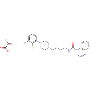 486393-29-7  4-Quinolinecarboxamide,N-[4-[4-(2,3-dichlorophenyl)-1-piperazinyl]butyl]-, ethanedioate (1:1)