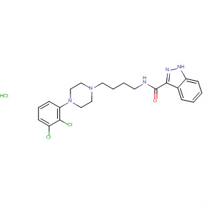 486393-34-4  1H-Indazole-3-carboxamide,N-[4-[4-(2,3-dichlorophenyl)-1-piperazinyl]butyl]-, monohydrochloride