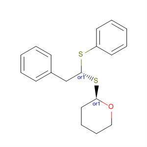 486406-99-9  2H-Pyran, tetrahydro-2-[[(1R)-2-phenyl-1-(phenylthio)ethyl]thio]-,(2R)-rel-