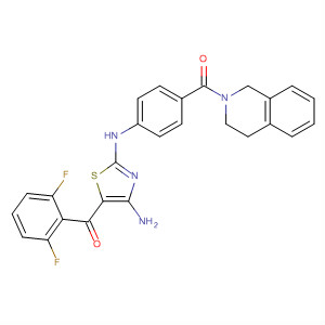 486416-33-5  Isoquinoline,2-[4-[[4-amino-5-(2,6-difluorobenzoyl)-2-thiazolyl]amino]benzoyl]-1,2,3,4-tetrahydro-