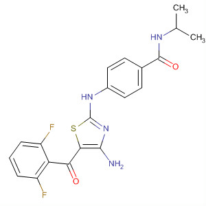 486416-50-6  Benzamide,4-[[4-amino-5-(2,6-difluorobenzoyl)-2-thiazolyl]amino]-N-(1-methylethyl)-