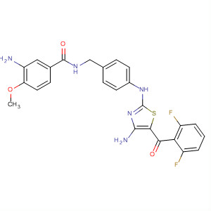 486416-76-6  Benzamide,3-amino-N-[4-[[4-amino-5-(2,6-difluorobenzoyl)-2-thiazolyl]amino]benzoyl]-4-methoxy-