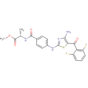 486416-97-1  L-Alanine,N-[4-[[4-amino-5-(2,6-difluorobenzoyl)-2-thiazolyl]amino]benzoyl]-,methyl ester