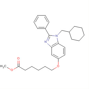 486417-74-7  Hexanoic acid,6-[[1-(cyclohexylmethyl)-2-phenyl-1H-benzimidazol-5-yl]oxy]-, methylester