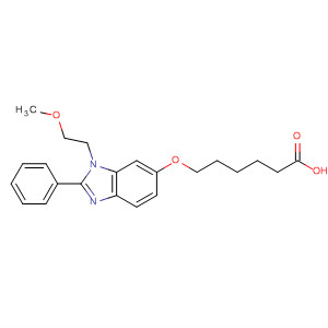 486418-38-6  Hexanoic acid,6-[[1-(2-methoxyethyl)-2-phenyl-1H-benzimidazol-6-yl]oxy]-