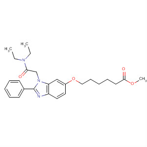 486418-78-4  Hexanoic acid,6-[[1-[2-(diethylamino)-2-oxoethyl]-2-phenyl-1H-benzimidazol-6-yl]oxy]-,methyl ester