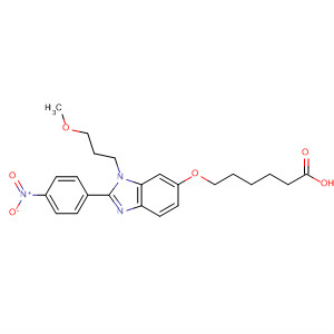 486418-84-2  Hexanoic acid,6-[[1-(3-methoxypropyl)-2-(4-nitrophenyl)-1H-benzimidazol-6-yl]oxy]-