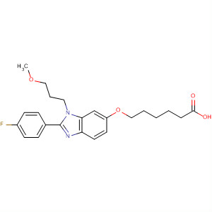 486418-86-4  Hexanoic acid,6-[[2-(4-fluorophenyl)-1-(3-methoxypropyl)-1H-benzimidazol-6-yl]oxy]-