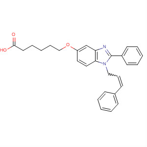 486419-04-9  Hexanoic acid,6-[[2-phenyl-1-(3-phenyl-2-propenyl)-1H-benzimidazol-5-yl]oxy]-