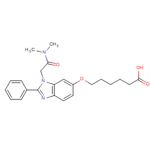 486419-08-3  Hexanoic acid,6-[[1-[2-(dimethylamino)-2-oxoethyl]-2-phenyl-1H-benzimidazol-6-yl]oxy]-