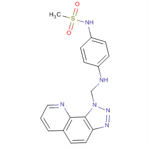 486421-42-5  Methanesulfonamide,N-[4-[(1H-1,2,3-triazolo[4,5-h]quinolin-1-ylmethyl)amino]phenyl]-