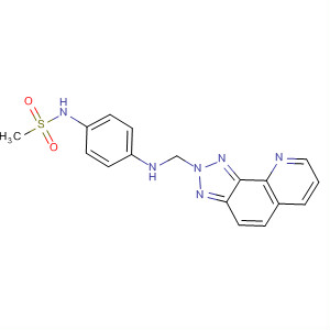 486421-45-8  Methanesulfonamide,N-[4-[(2H-1,2,3-triazolo[4,5-h]quinolin-2-ylmethyl)amino]phenyl]-
