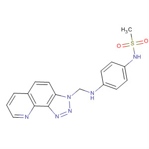 486421-46-9  Methanesulfonamide,N-[4-[(3H-1,2,3-triazolo[4,5-h]quinolin-3-ylmethyl)amino]phenyl]-