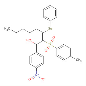 486421-77-6  Benzenemethanol,a-[(1Z)-1-[(4-methylphenyl)sulfonyl]-2-(phenylseleno)-1-heptenyl]-4-nitro-