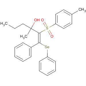 486421-83-4  1-Hexen-3-ol,3-methyl-2-[(4-methylphenyl)sulfonyl]-1-phenyl-1-(phenylseleno)-, (1Z)-