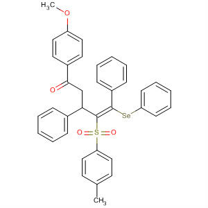 486421-95-8  4-Penten-1-one,1-(4-methoxyphenyl)-4-[(4-methylphenyl)sulfonyl]-3,5-diphenyl-5-(phenylseleno)-, (4Z)-